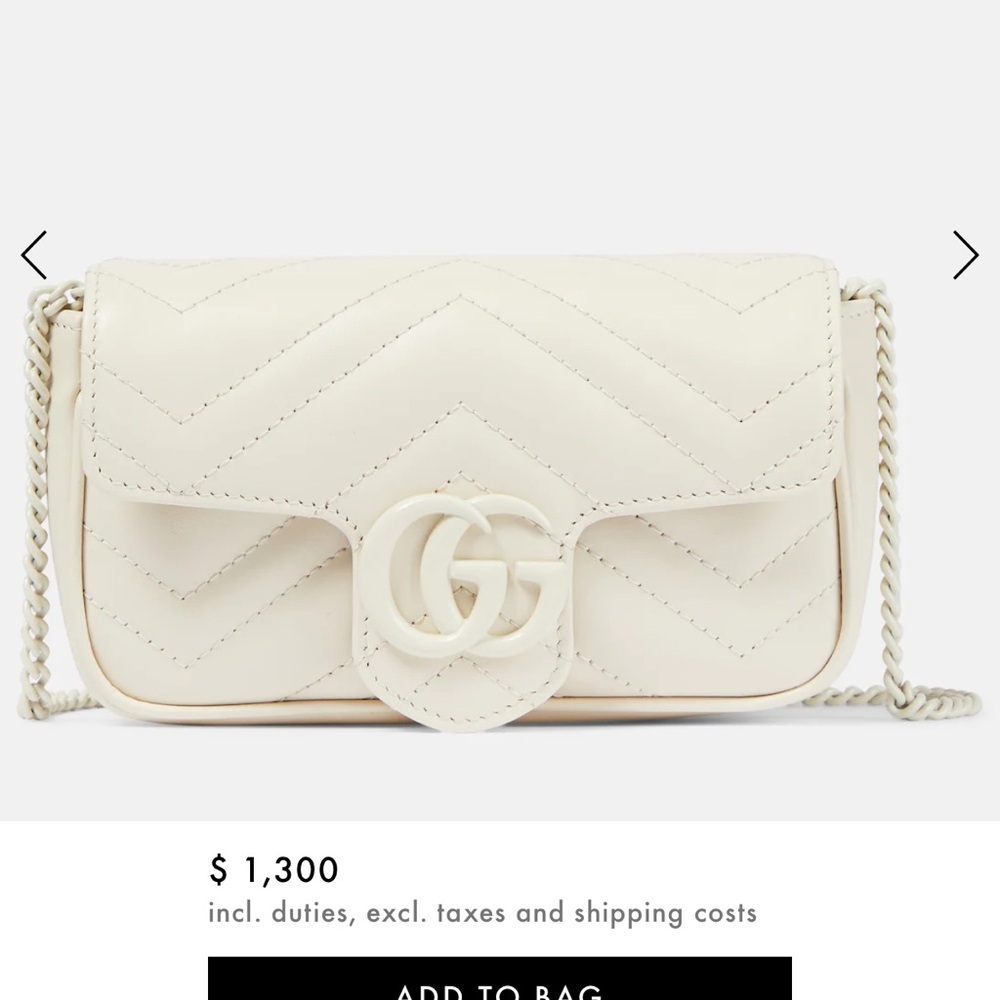 Gucci white bag